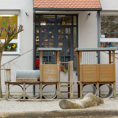Spielplatz der Kindertagesstätte Haus für Kinder in Nördlingen