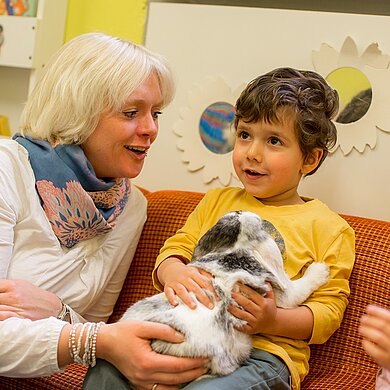 Die Krippe der Kindertagesstätte Haus für Kinder in Nördlingen