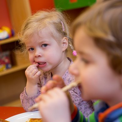 Die Krippe der Kindertagesstätte Haus für Kinder in Nördlingen