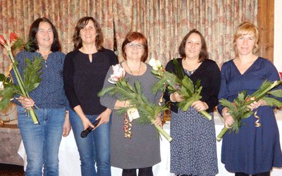 v.l. Rosemarie Seel, Margit Jeltsch (Gesamtleitung), Maria Dietrich (20 Jahre), Sandra Kritsch(10 Jahre), Sarah Justus (10 Jahre) (Foto: KJF/privat)