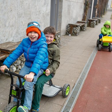 Spielplatz der Kindertagesstätte Haus für Kinder in Nördlingen