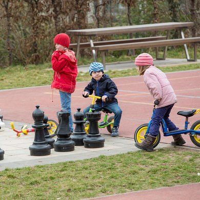 Spielplatz der Kindertagesstätte Haus für Kinder in Nördlingen
