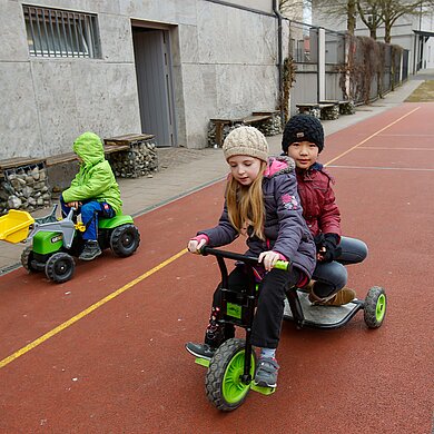 Spielplatz der Kindertagesstätte Haus für Kinder in Nördlingen