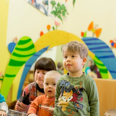 Die Krippe der Kindertagesstätte Haus für Kinder in Nördlingen