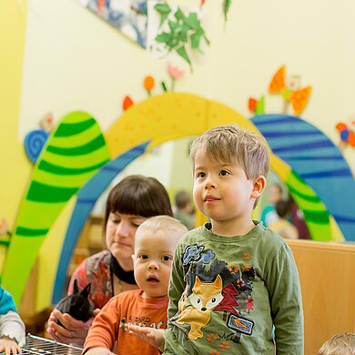 Die Krippe der Kindertagesstätte Haus für Kinder in Nördlingen