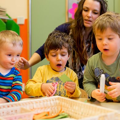 Die Krippe der Kindertagesstätte Haus für Kinder in Nördlingen