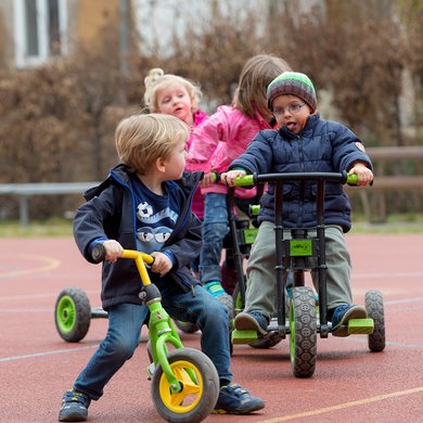 Spielplatz der Kindertagesstätte Haus für Kinder in Nördlingen